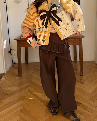 FORD 福蝶26春夏真两件百褶裙裤