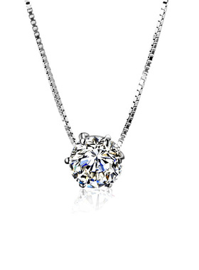 韩版时尚风莫桑石六爪女士吊坠