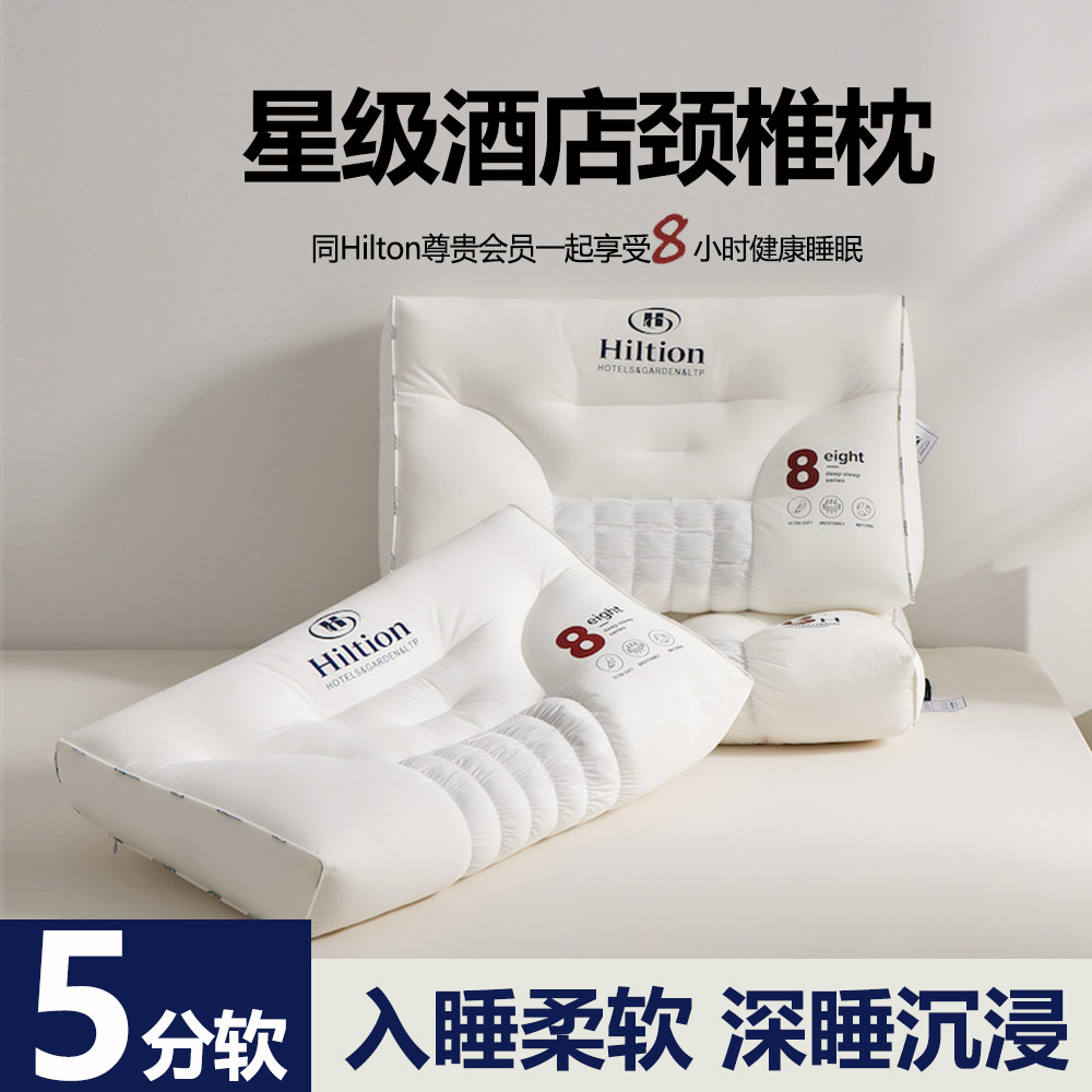 五星级酒店专用枕头护颈椎助睡眠记忆枕荞麦枕芯一对单人一只装男