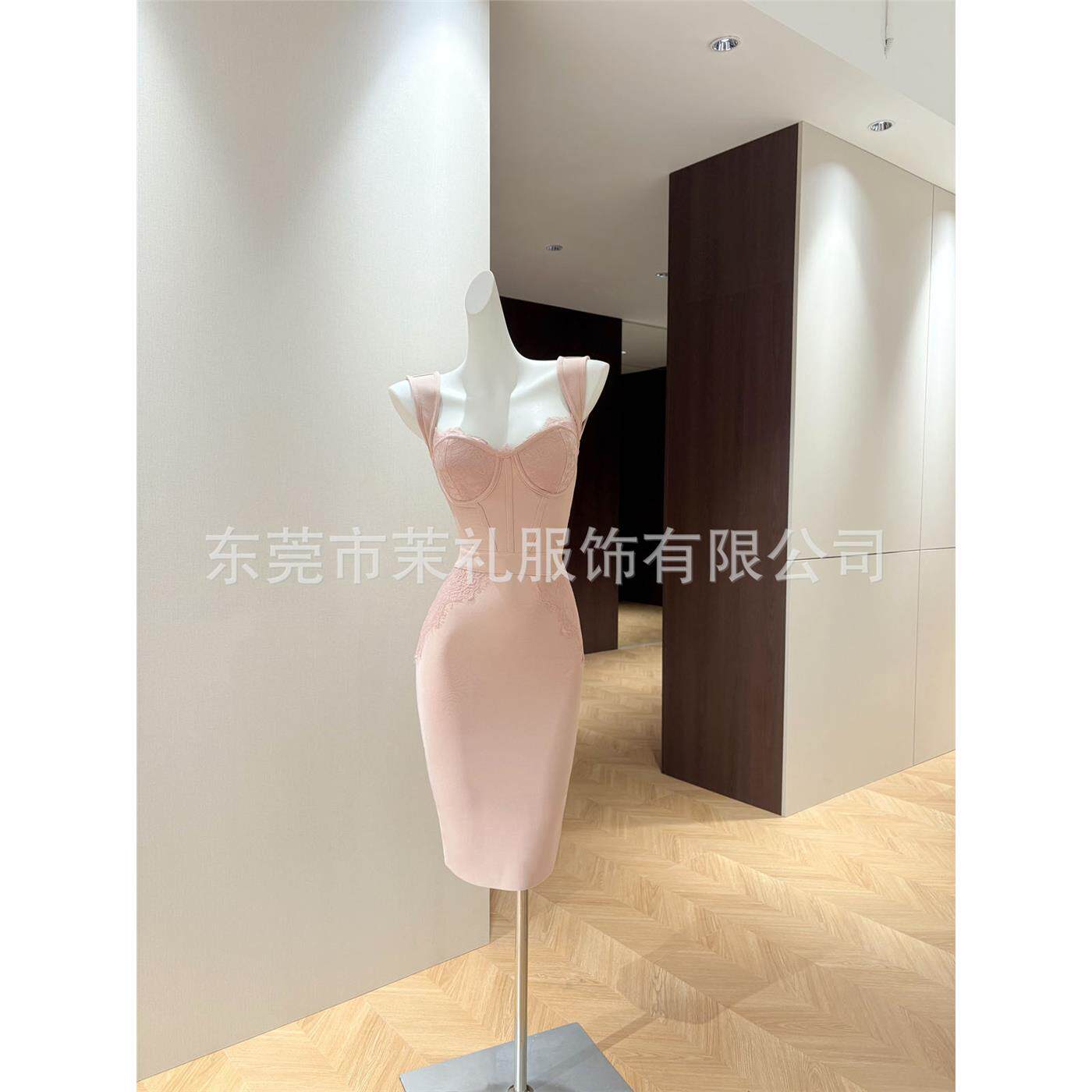 韩风蕾丝名媛收腰性感新