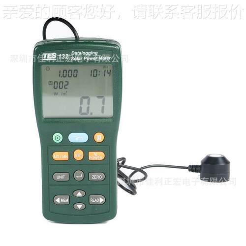 TES-13能2太阳能功率表T记ES132录TES-132型太阳数能量测量据记录