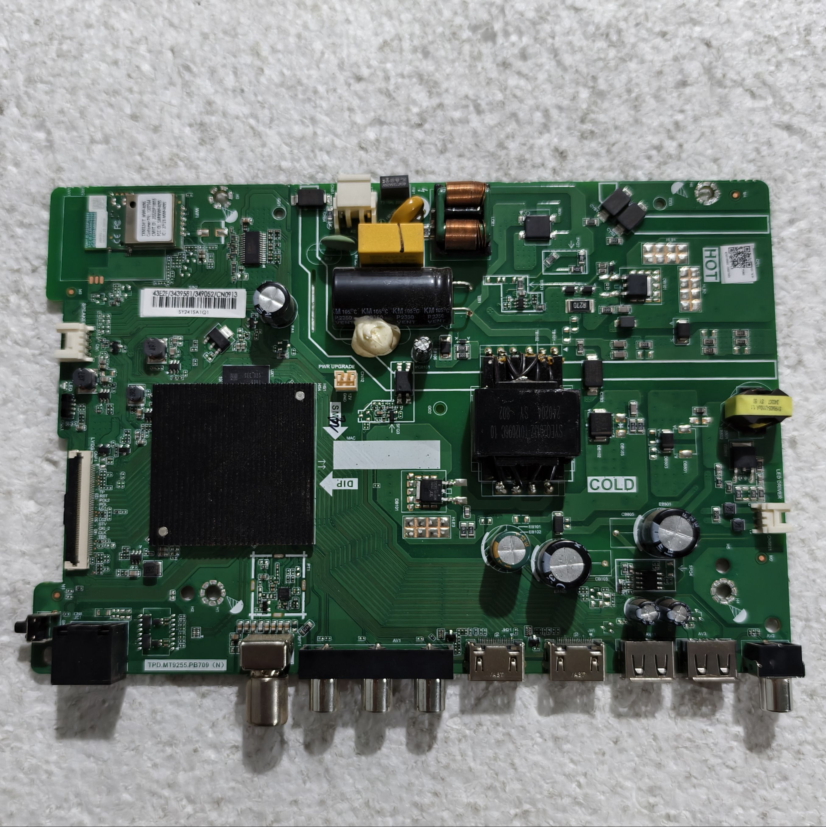 原装海信43E2F主板TPD.MT9255.PB709屏号 HD425H1F61-T0L2 测试好