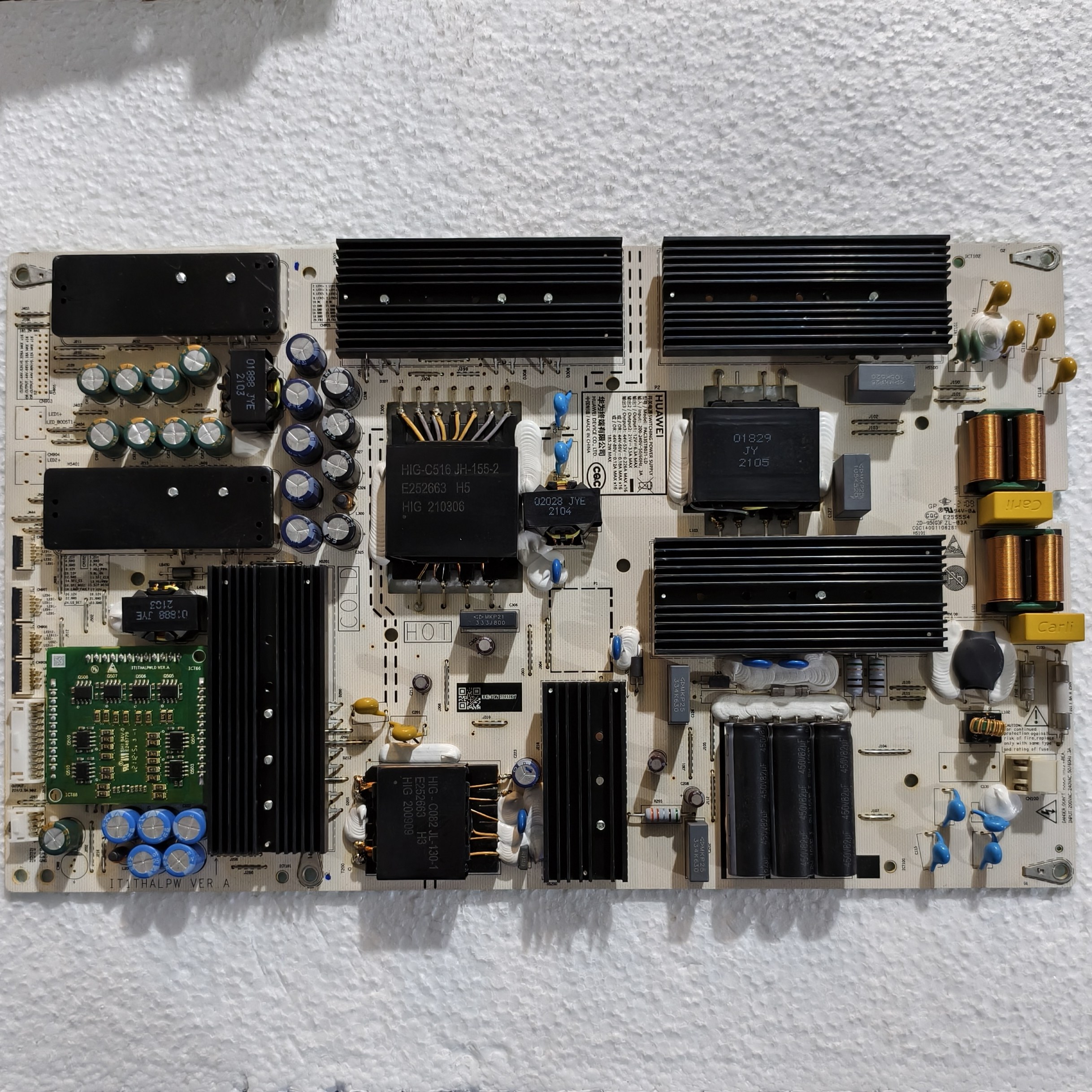 成色新 原装华为 HD65THAA电源板 PAC335T8021-LD IT1THALPW 测好