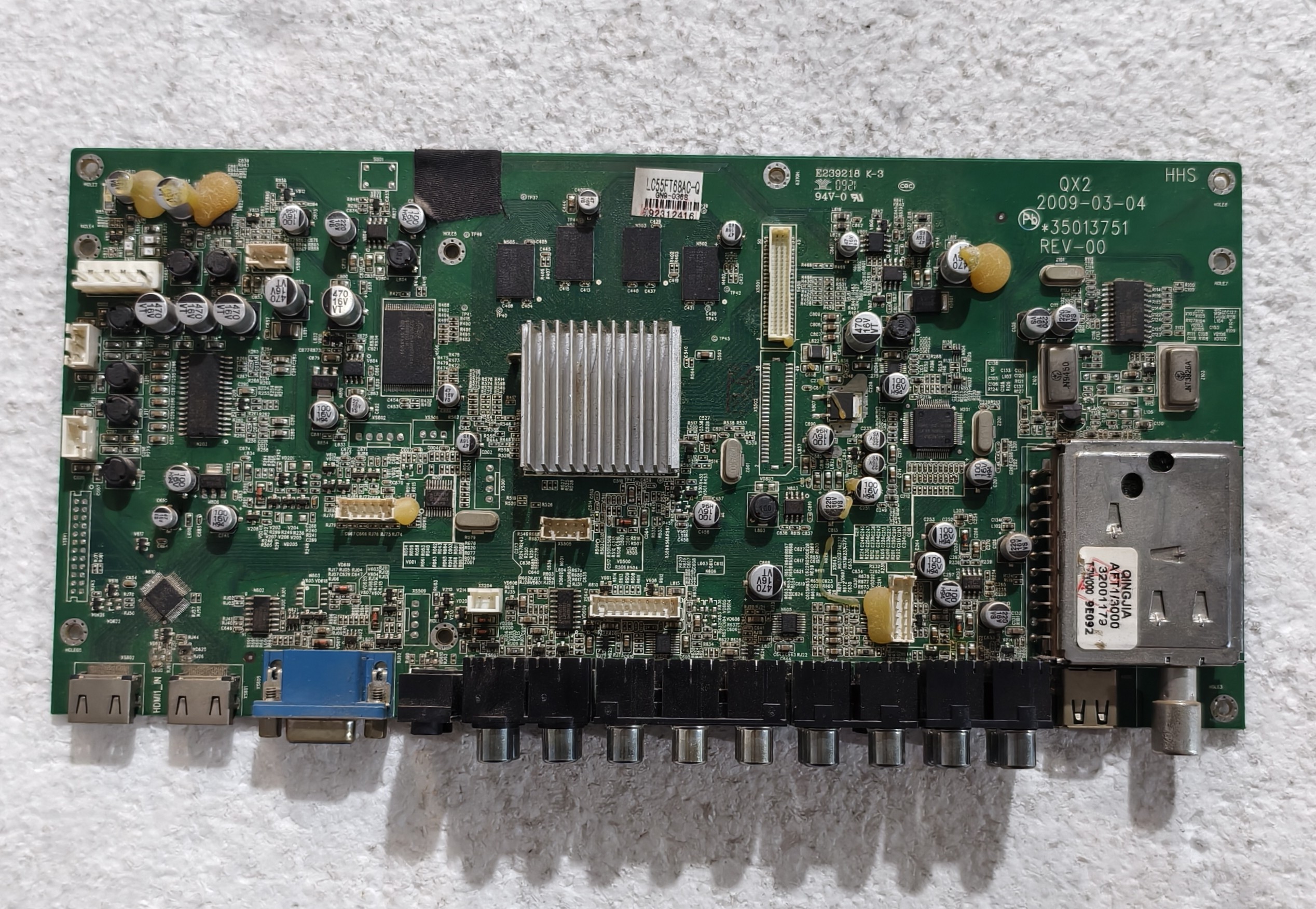 原装康佳LC55FT68AC电视机主板35013751 QX2配屏V546H1-LH2测试好