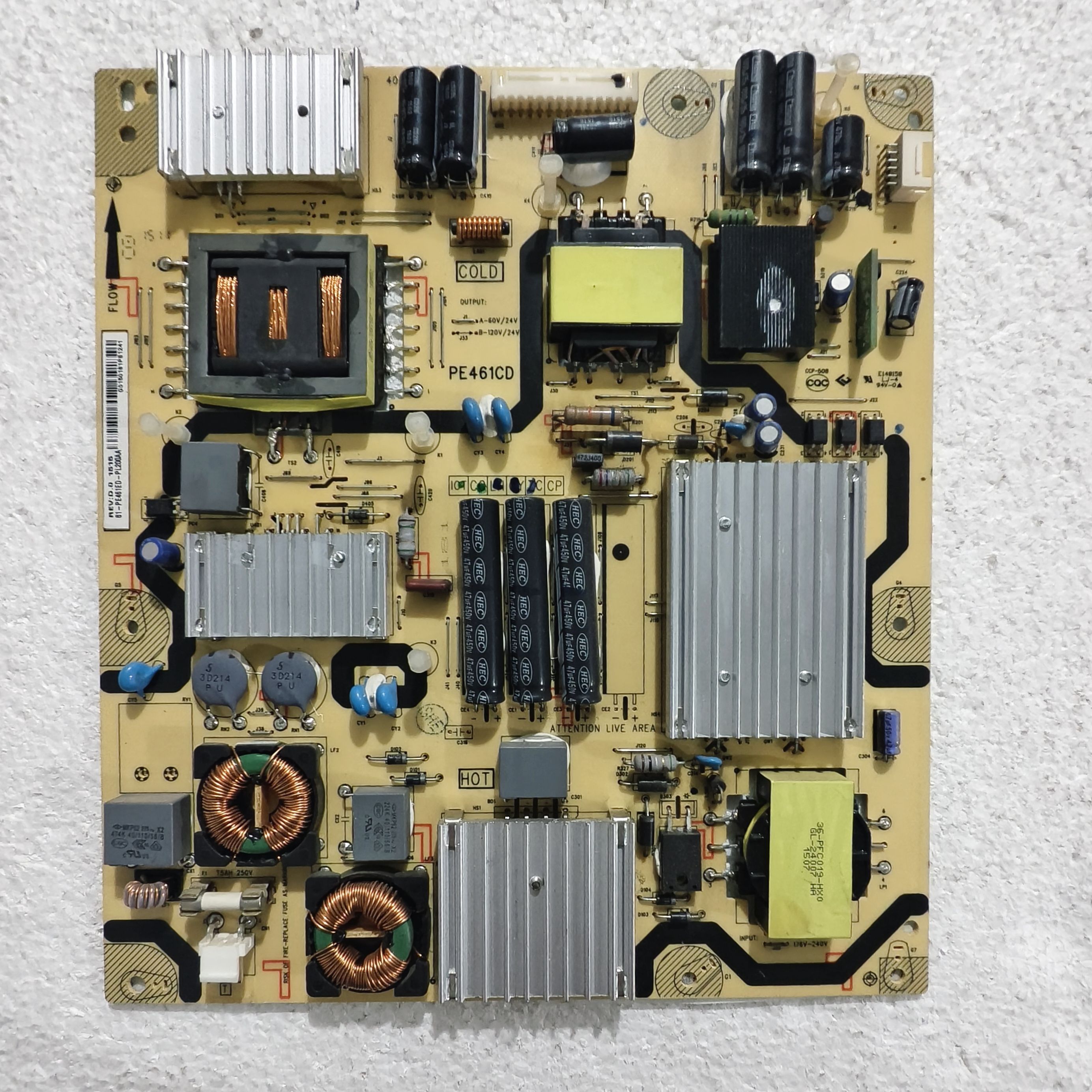 原装TCL D55A571U L55E5700A-UD电源板40-E461CD-PWD1XG 测试好