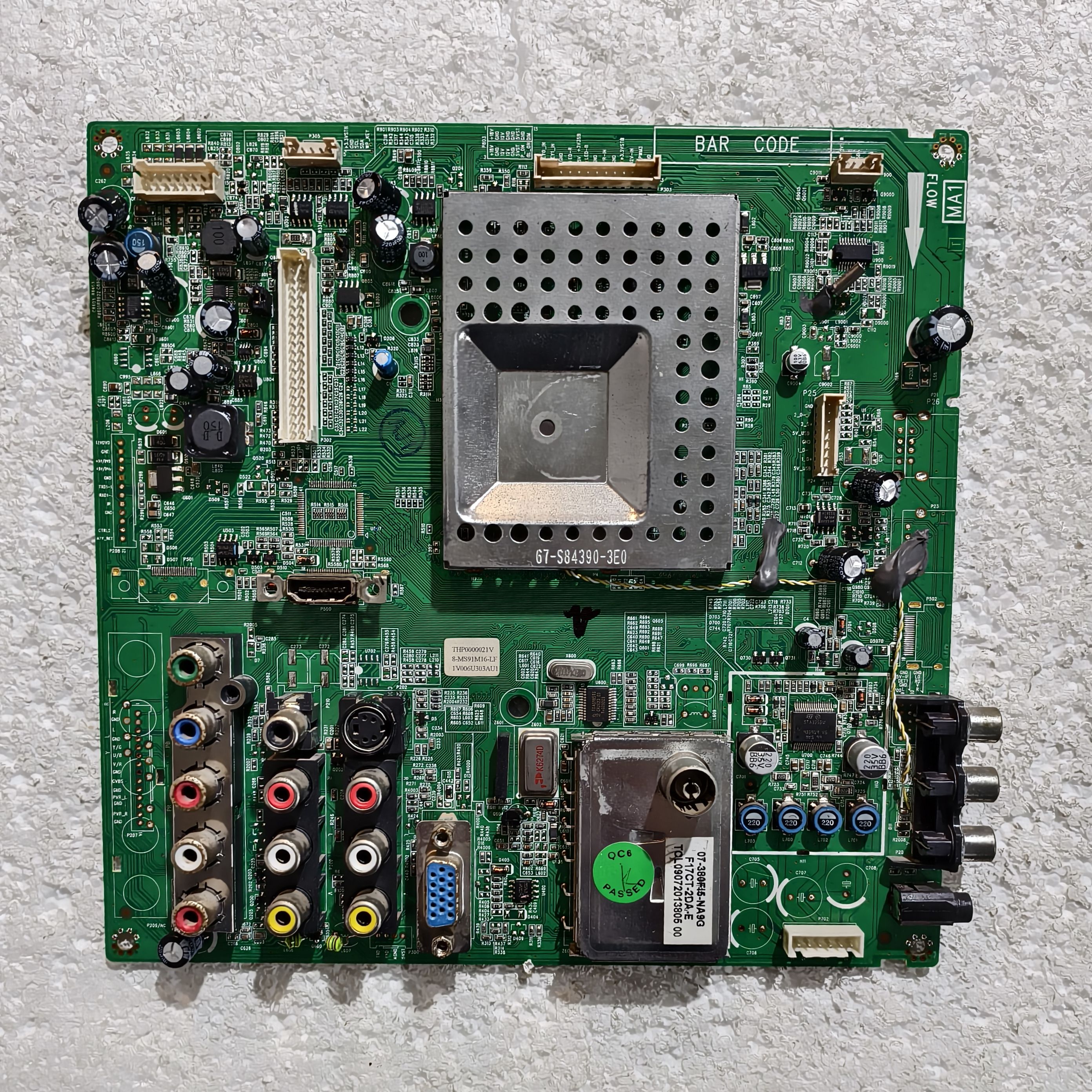 原装TCL L40S9/L40E9EBD主板40-MS91CN-MAE2XG配屏T400XW01测试好