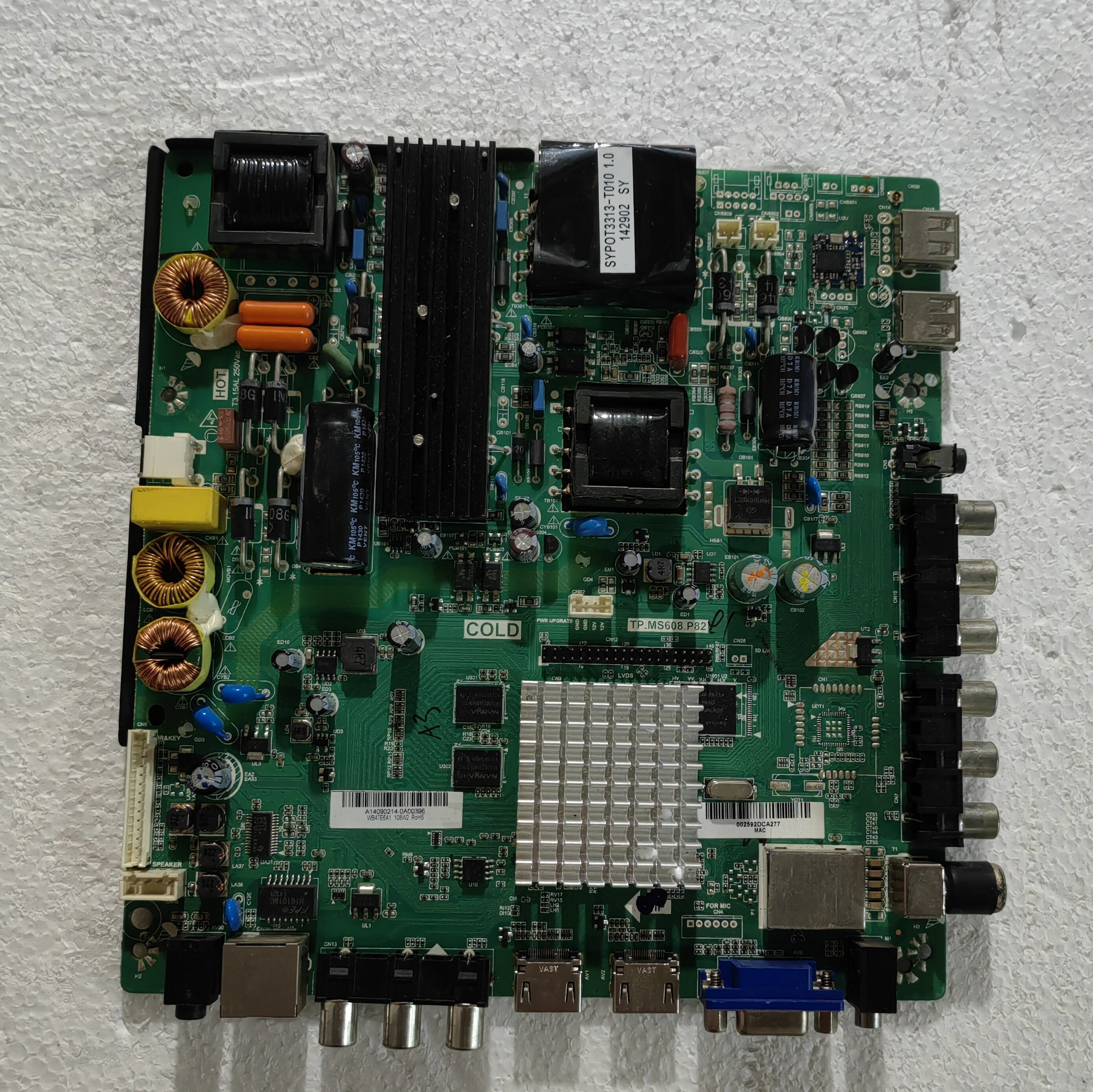 适用于杂牌LED52寸电视主板TP.MS608.P82夏普屏63V-69V/450MA*2路