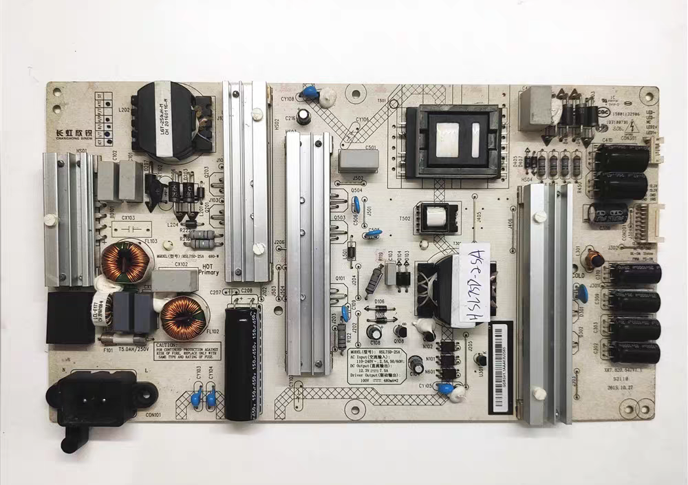 原装长虹60Q2N 60G3电源板HSL75D-2SA   XR7.820.647V1.1测好现货