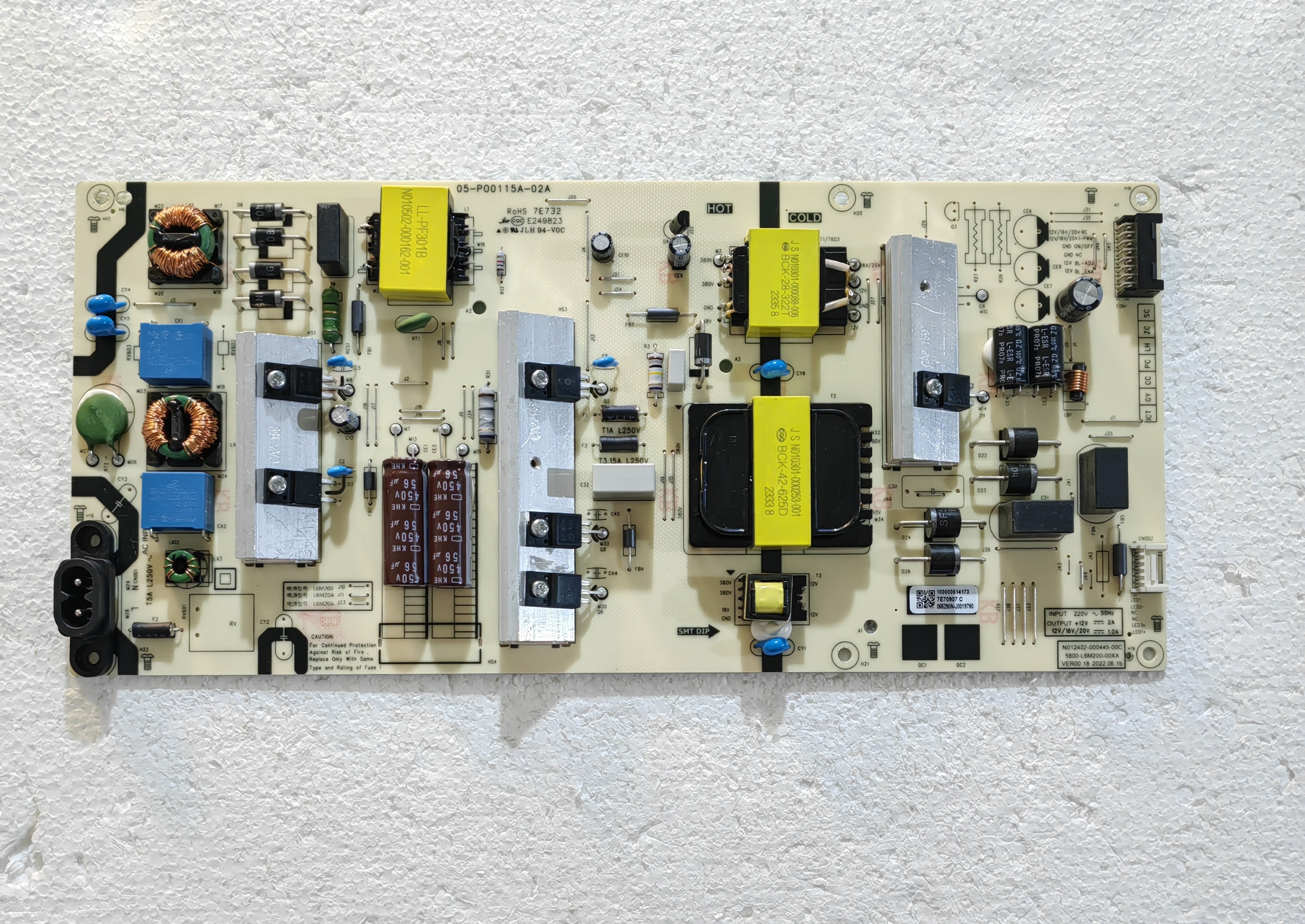 九成新原装酷开65P3D创维65A3电源板5800-L6M200-00XX 测试好现货