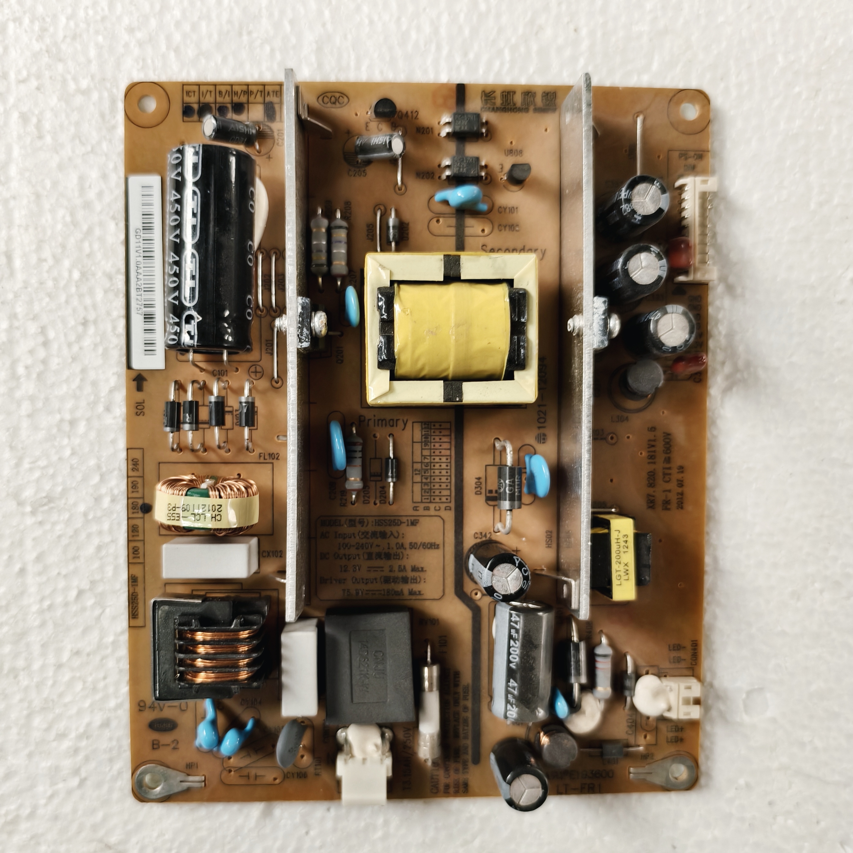 原装长虹LED32D30电源板HSS25D-1MF XR7.820.181V1.5测试好 现货