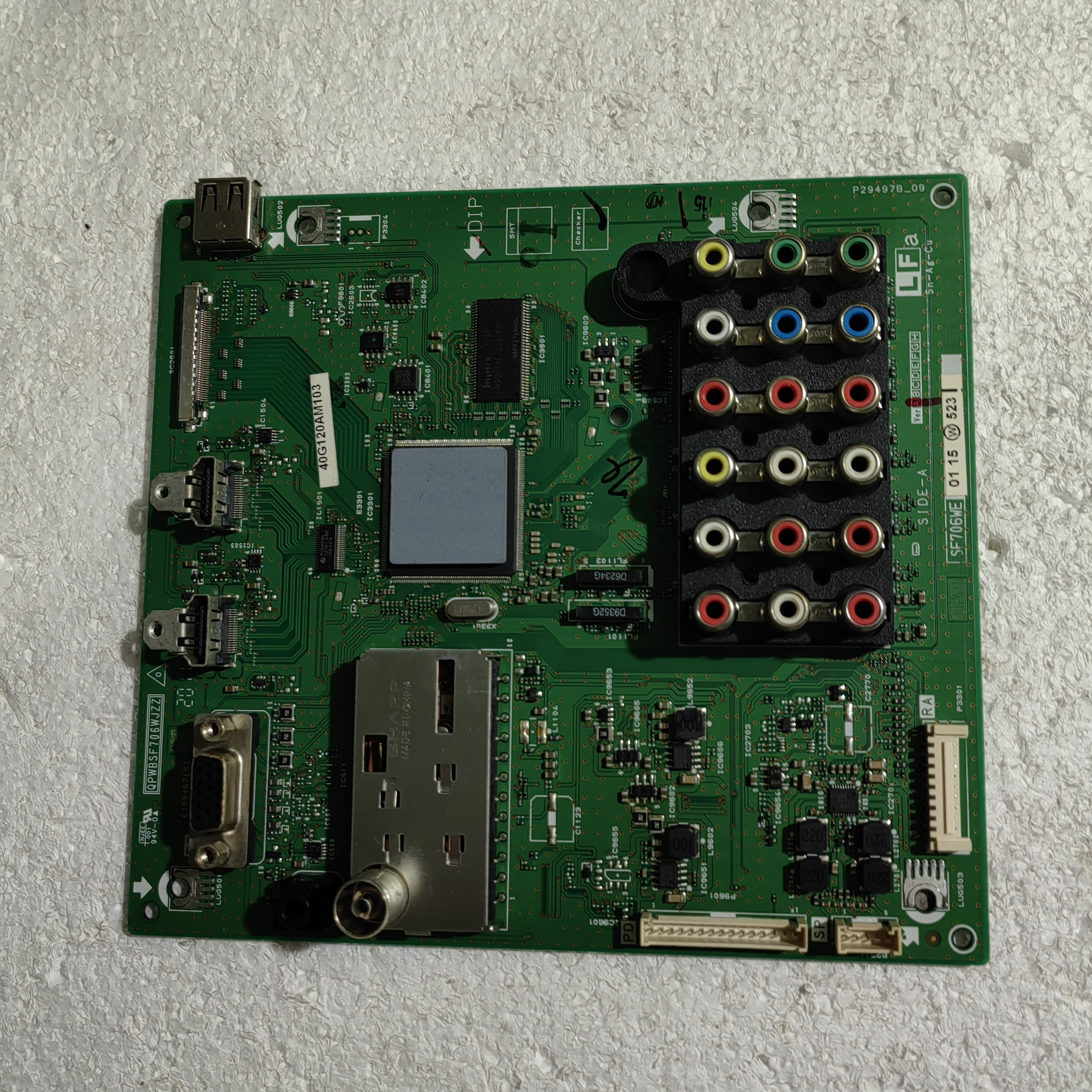 原装夏普LCD-40G120A电视主板QPWBSF706WJZZ屏LK400D3LWV0X测试好