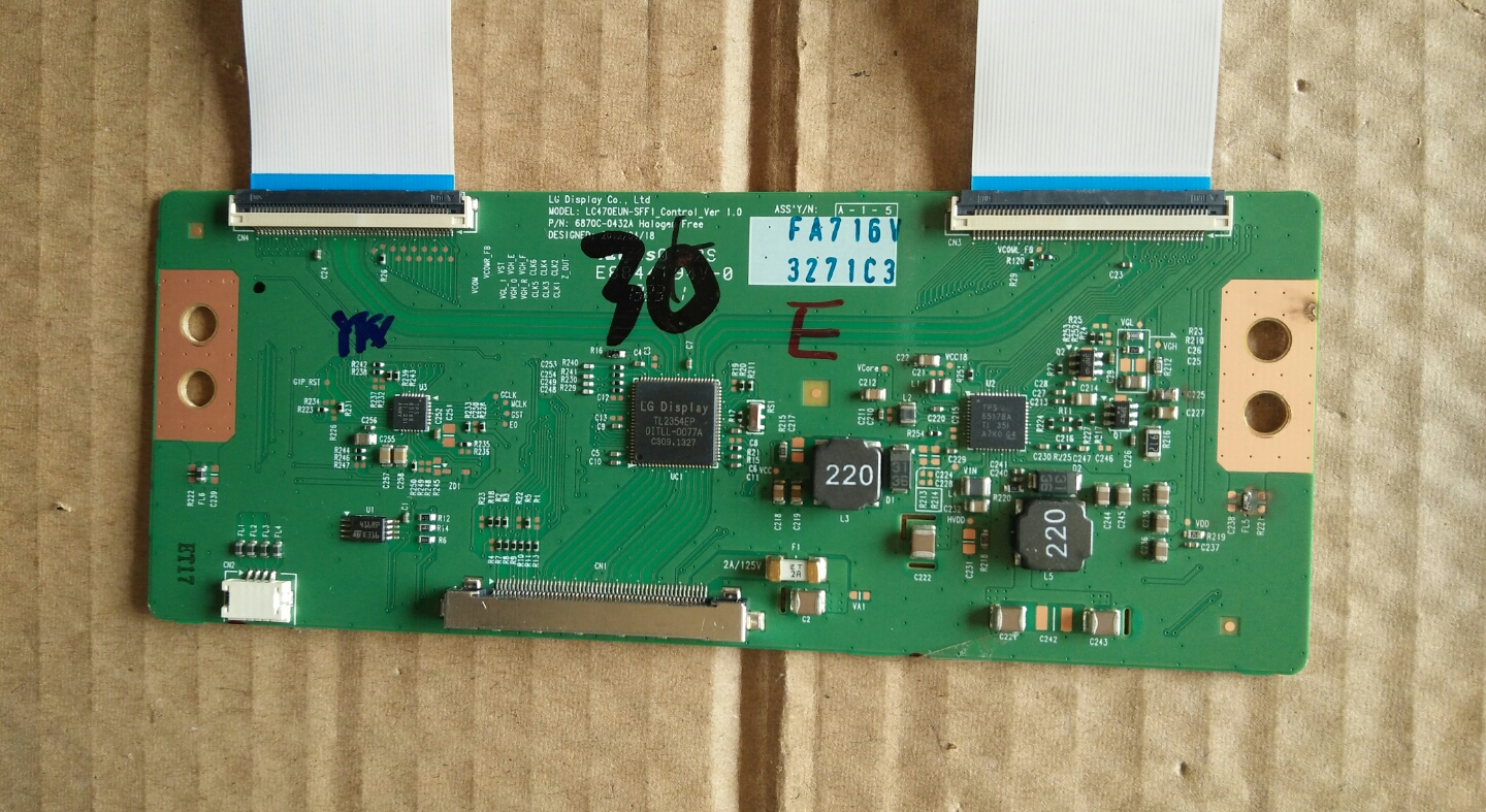 原装长虹3D42B4500iD逻辑板6870C-0432A屏M420F12-D3-L3实物图