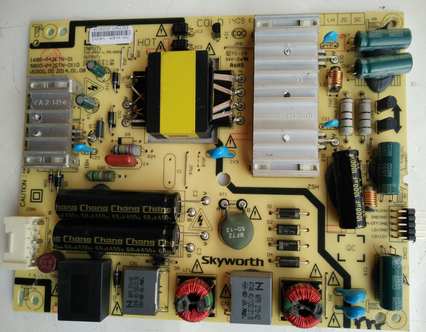 原装创维42E360E电源板5800-P42ETN-0110实物图  九成新