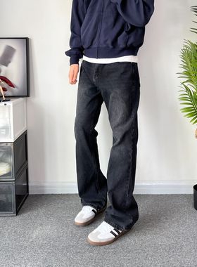 POPLAR CLASSIC 黑牛微喇水洗百搭cleanfit长裤男女