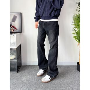 POPLAR CLASSIC 黑牛微喇水洗百搭cleanfit长裤男女