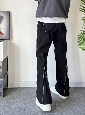POPLAR CLASSIC 后拉链vibe微喇叭伐木裤工装裤显瘦休闲长裤男