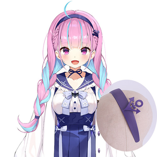 虚拟主播阿夸发箍头饰紫罗兰头饰