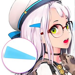 胜利女神妮姬尼恩COS发夹蓝色三角形头饰配件道具火力徒弟NIKKE