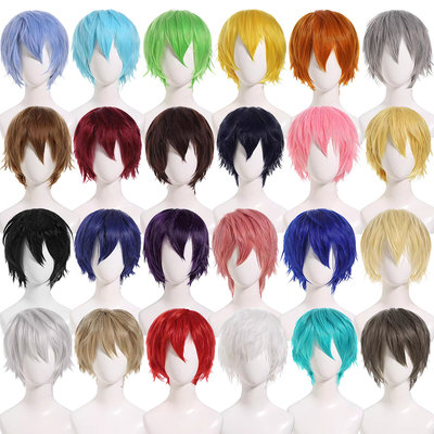 万用反翘日常基佬动漫假发