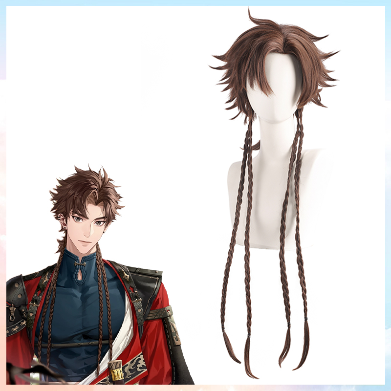 猫八鸢孙策麻花辫动漫假发