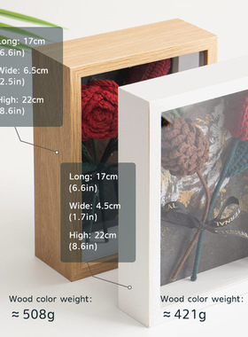 手工钩织玫瑰花相框成品毛线编织桌面摆件郁金香仿真花教师节