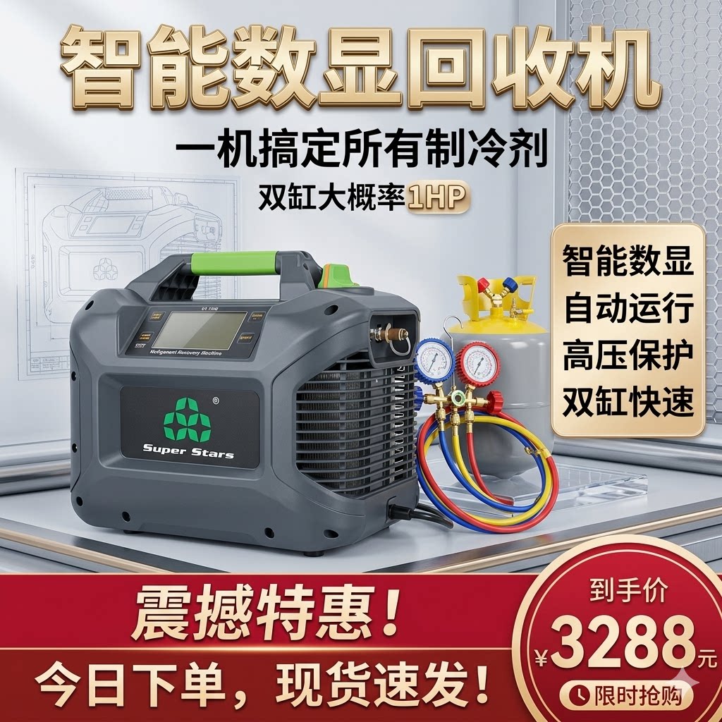 大圣空调冷媒回收机冷媒雪种二次利用加氟