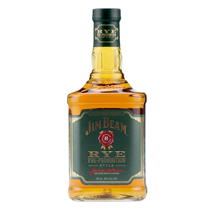 JIM BEAM RYE 金宾黑麦波本威士忌 美国进口 占边绿标洋酒 700ml