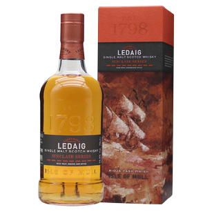LEDAIG利得歌辛克莱系列单一麦芽苏格兰威士忌 英国进口洋酒700ml