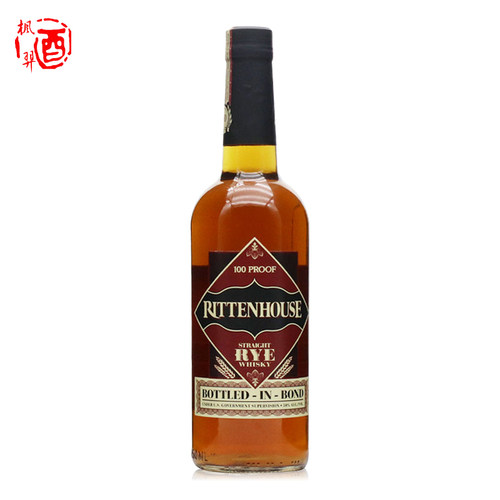 瑞顿黑麦威士忌 RITTENHOUSE STRAIGHT RYE 美国进口洋酒行货