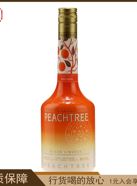 洋酒 Peachtree桃趣水蜜桃味利口酒迪可派 迪可派配制低度酒700ml