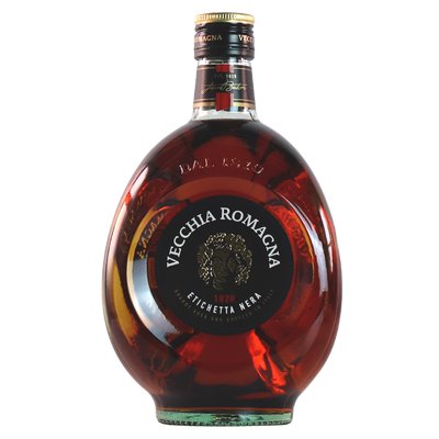 伟杰罗马黑牌经典白兰地vecchia romagna意大利行货进口洋酒700ml