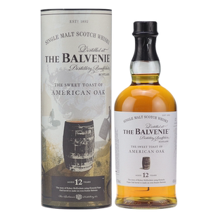 洋酒Balvenie百富12年故事系列美国桶的甜香单一纯麦苏格兰威士忌