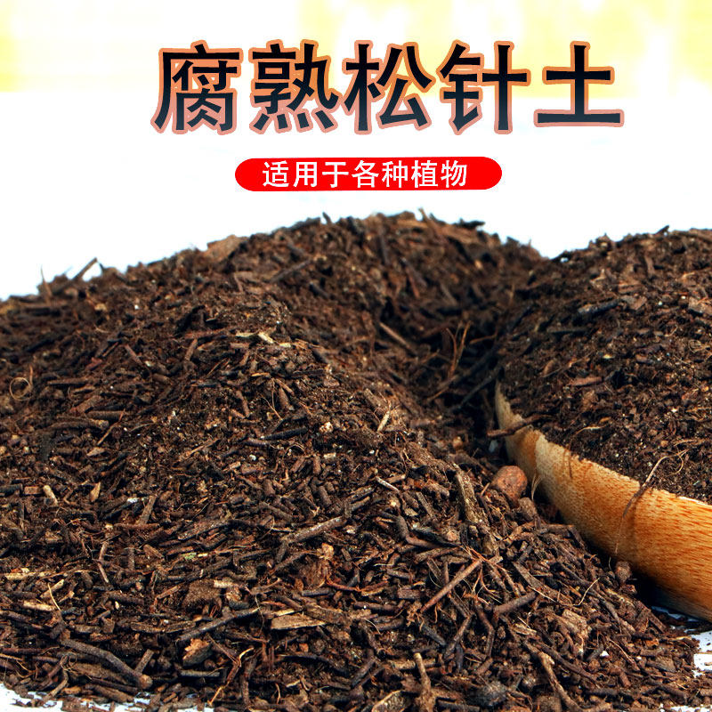 松针腐熟腐殖土有机营养土养花种菜专用土壤盆栽家用通用型腐叶土