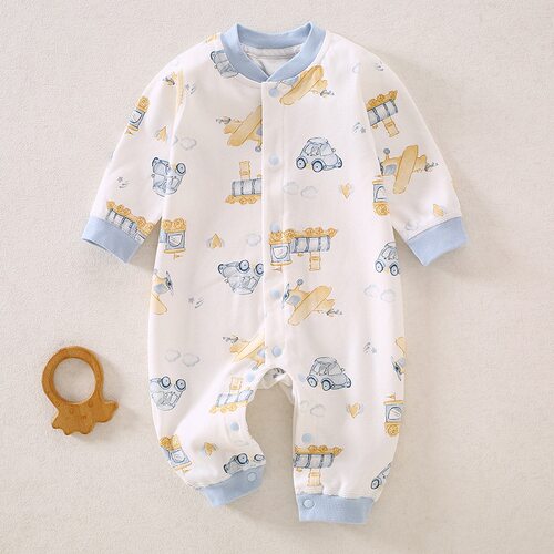 贝贝怡春秋婴儿连体衣纯棉A类新生儿衣服宝宝哈衣连身衣爬服哈衣