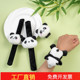 六一儿童节礼物熊猫手环幼儿园学生表演毛绒可爱国宝小熊猫啪啪圈