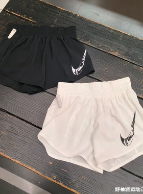 耐克NIKE2025夏季女子中腰带内衬运动速干跑步三分短裤FV6365