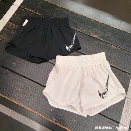 耐克NIKE2025夏季女子中腰带内衬运动速干跑步三分短裤FV6365