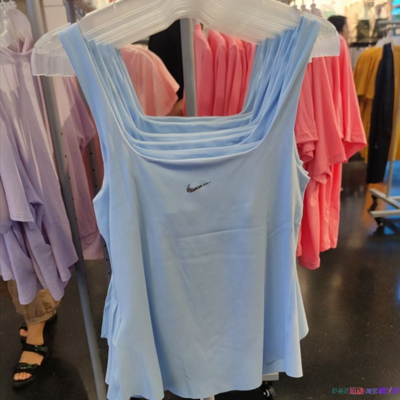 nike耐克女子夏季跑步运动瑜伽健身训练速干无袖背心T恤DQ6031