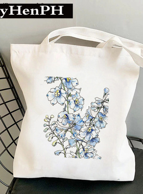 Yellow Cosmos Flowers  Canvas Bag 黄色鲜花印花单肩单肩帆布包