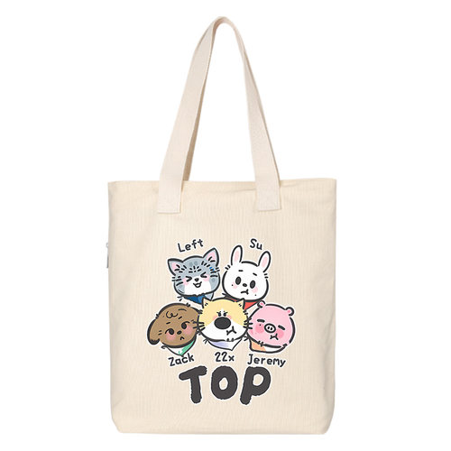 TOP登陆少年周边帆布包单肩斜挎手提包托特包背包包袋简约手提袋