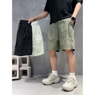东隅桑榆夏季男户外简约透气凉感休闲五分裤韩版百搭速干运动短裤