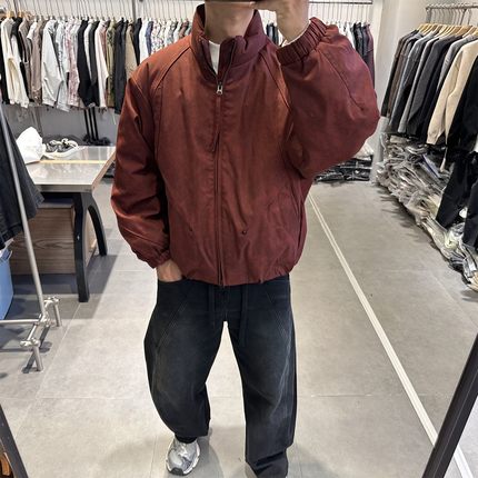 2025冬季户外高端立领防风羽绒服男美式宽松保暖90白鸭绒工装外套