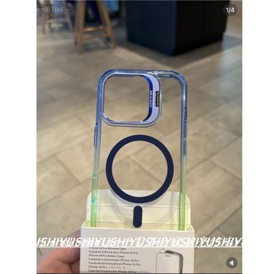 新款透明双色磁吸适用苹果