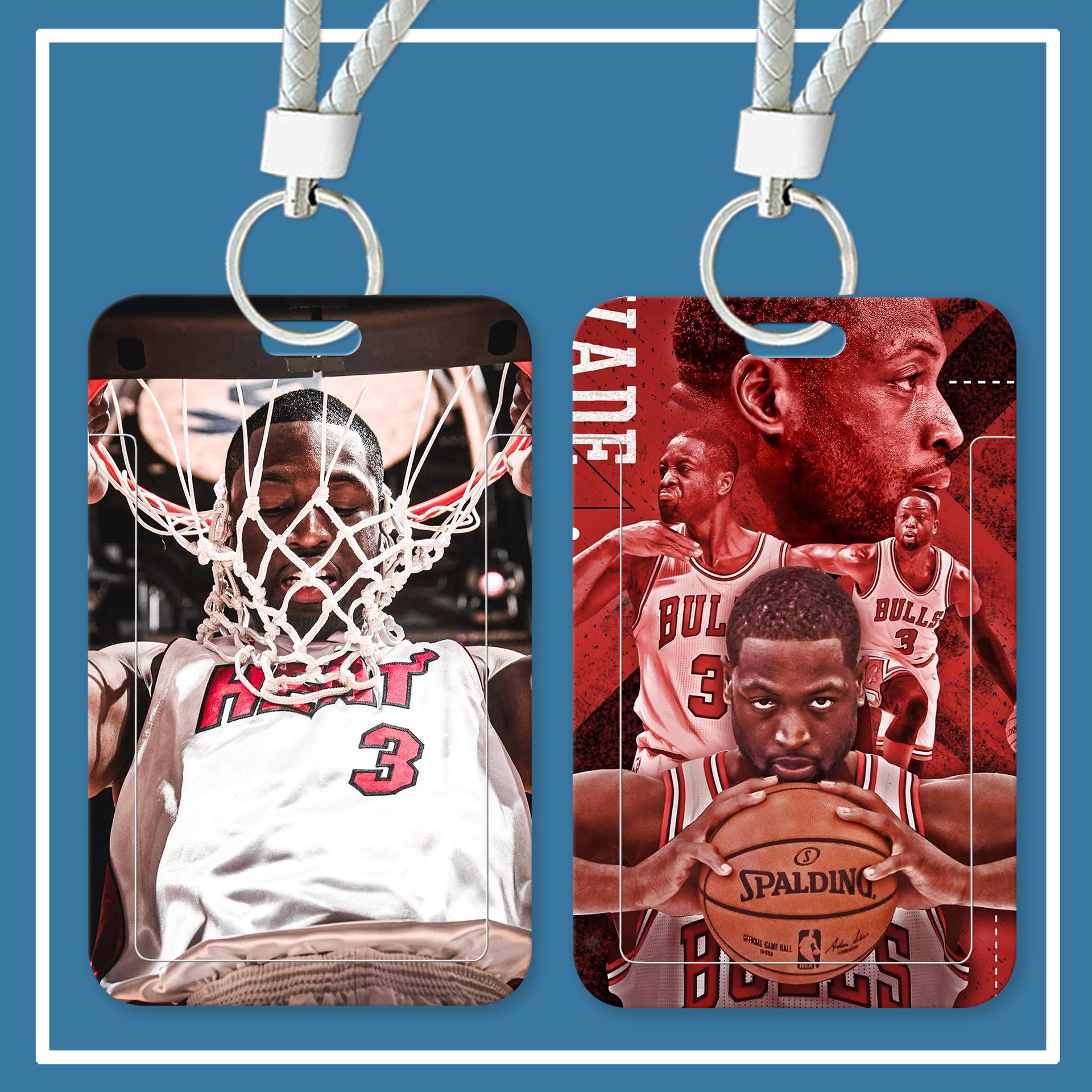 闪电侠韦德饭卡套NBA篮球周边公交卡证件套厂牌壳胸牌学生校园卡