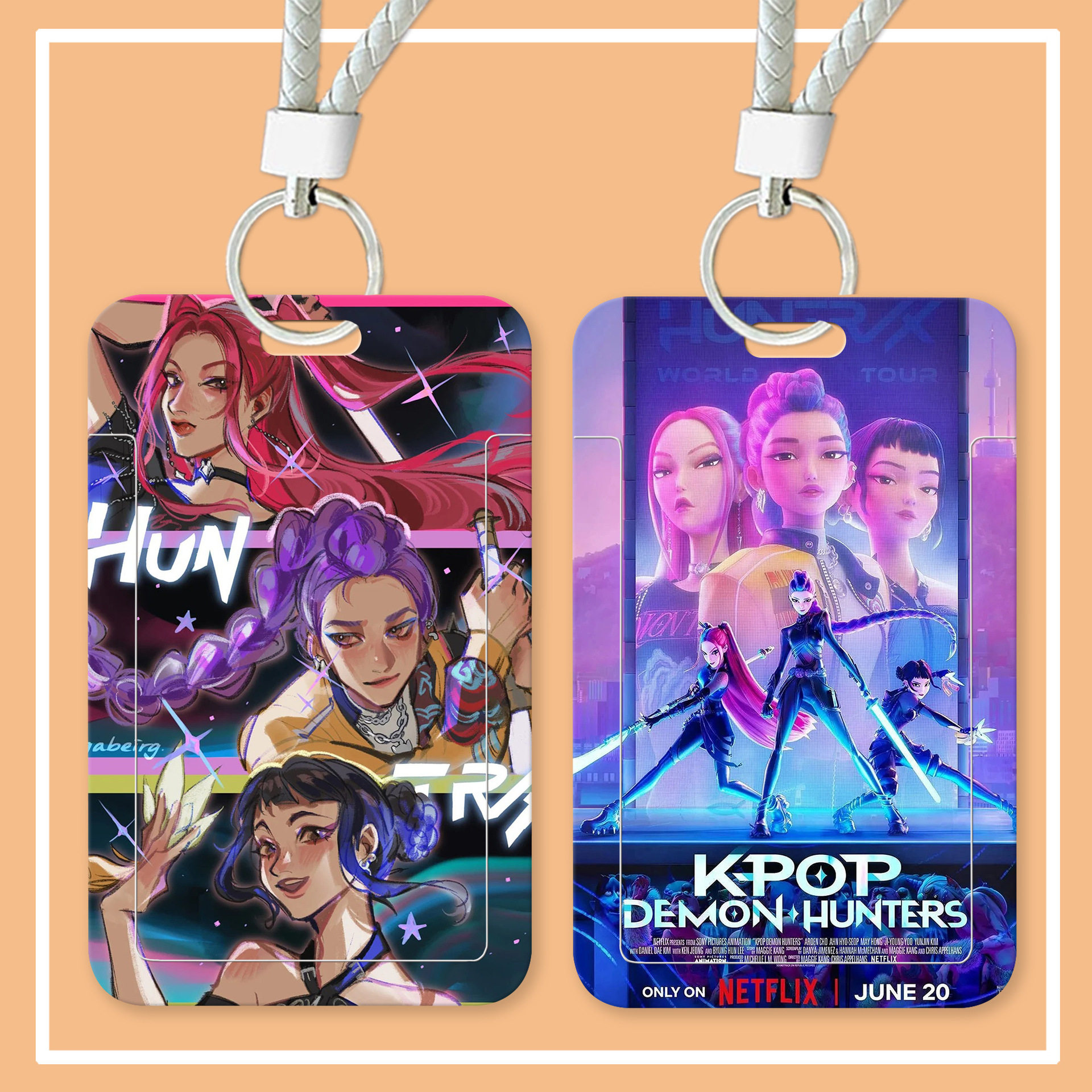 猎魔女团美剧周边饭卡套ins高颜值公交卡工牌挂脖胸牌厂牌壳滑盖