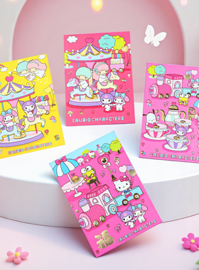 三丽鸥双子星正版kt猫可爱童年萌趣梦幻乐园宝宝摇摇马小火车卡通