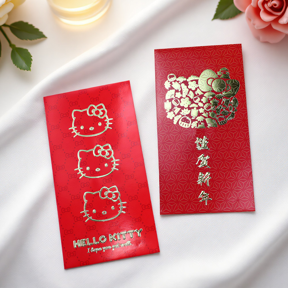 三丽鸥HelloKitty烫金甜心红包凯蒂猫红包袋可爱公仔利是封加logo