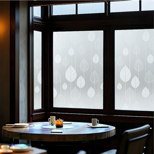静电磨砂贴纸透光不透明卫生间浴室厕所门窗户防走光窗花玻璃贴膜
