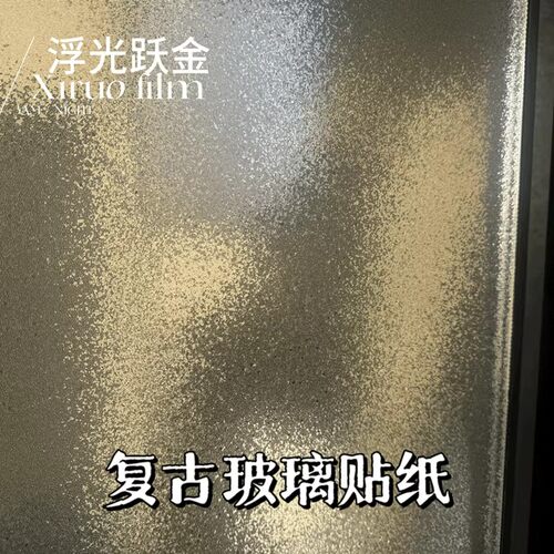 窗户玻璃贴纸防走光透光不透人卫生间隐私玻璃窗花防窥复古磨砂膜