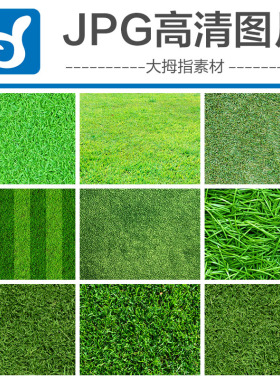草坪草地高清背景绿色植被底纹贴图PS填充图案设计素材